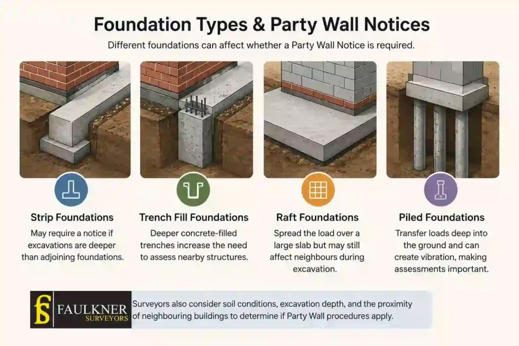 How Do Construction Methods Affect Party Wall Requirements? A Homeowner’s Guide 1 How Do Different Foundation Types Influence Party Wall Notices Witney?
