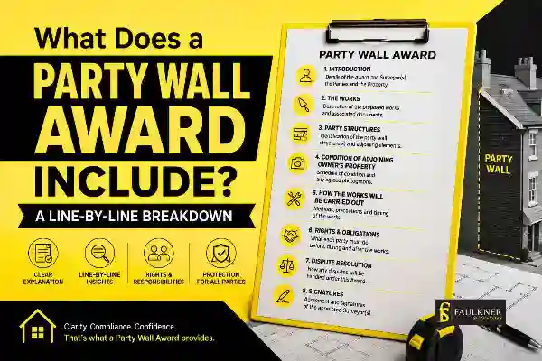 Party Wall Awards Explained Line-by-Line: What Property Owners and Neighbours Need to Know 1 What Does a Party Wall Award Include? A Line-by-Line Breakdown Witney